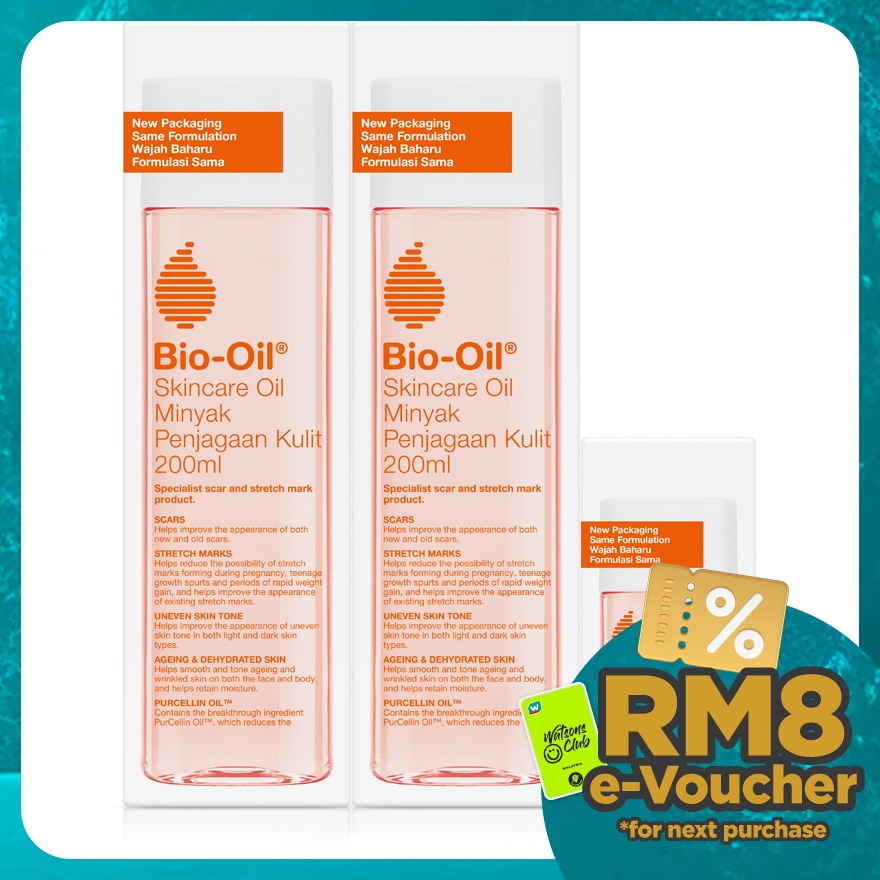 BIO OIL Skin Oil 200ml x 2 + 25ml