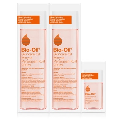 BIO OIL Skin Oil 200ml x 2 + 25ml