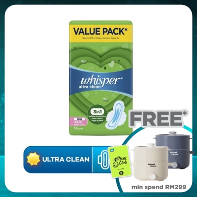 WHISPER Ultra Normal Day Wings 24cm 34s