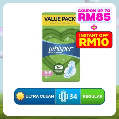 WHISPER Ultra Normal Day Wings 24cm 34s