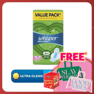 WHISPER Ultra Normal Day Wings 24cm 34s