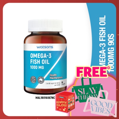 WATSONS Omega 3 Fish Oil 1000mg 90's