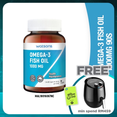 WATSONS Omega 3 Fish Oil 1000mg 90's