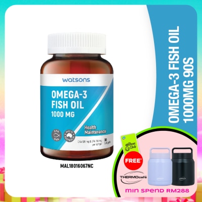 WATSONS - Omega 3 Fish Oil 1000mg 90's