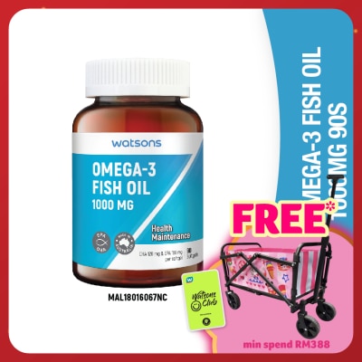 WATSONS Omega 3 Fish Oil 1000mg 90's