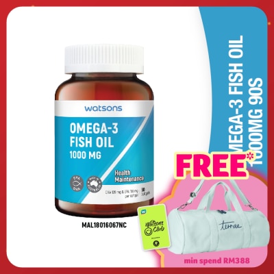 WATSONS Omega 3 Fish Oil 1000mg 90's