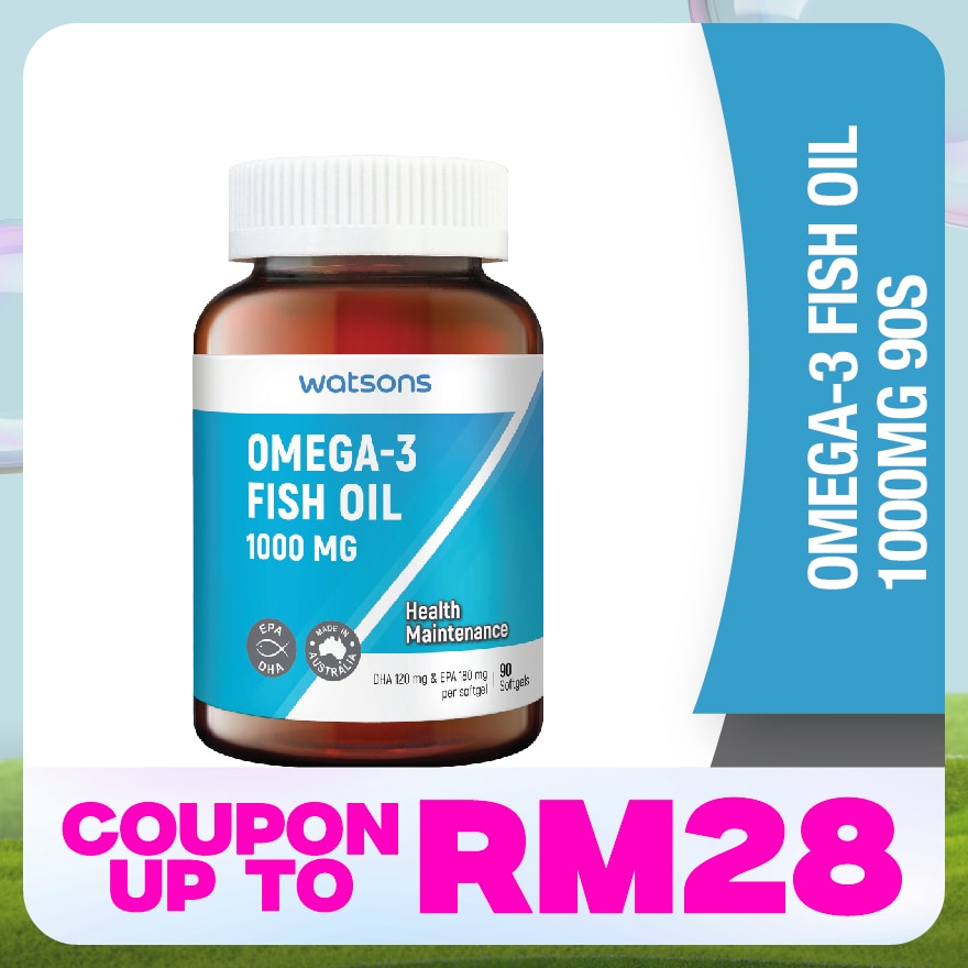Omega 3 Fish Oil 1000mg 90's