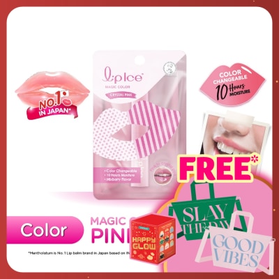 MENTHOLATUM LIPCARE Magic Color Crystal Pink Mixberry 2g