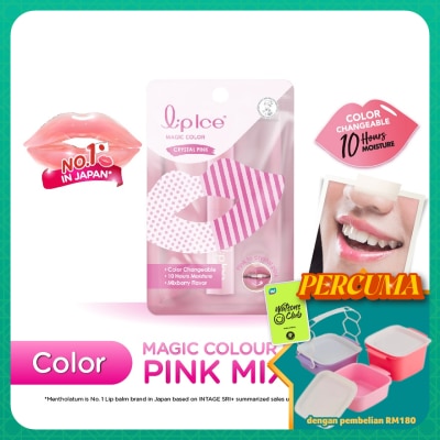 MENTHOLATUM LIPCARE - Magic Color Crystal Pink Mixberry 2g