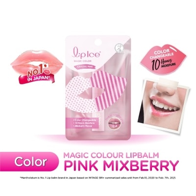 MENTHOLATUM LIPCARE Magic Color Crystal Pink Mixberry 2g