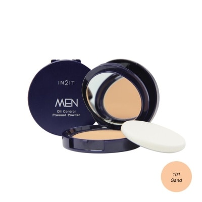 IN2IT MEN Men Oil Control Pressed Powder Sand MOPM101