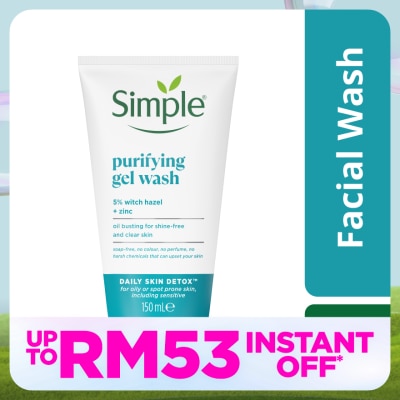 SIMPLE Daily Skin Detox Purifying Facial Wash 150ml