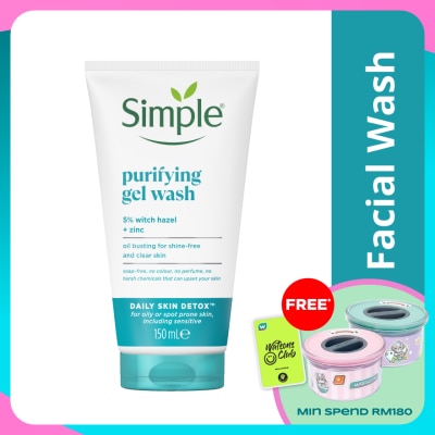 SIMPLE Daily Skin Detox Purifying Facial Wash 150ml