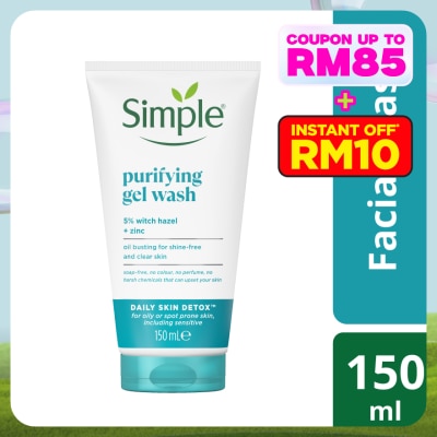 SIMPLE Daily Skin Detox Purifying Facial Wash 150ml