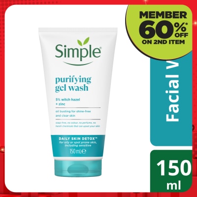 SIMPLE Daily Skin Detox Purifying Facial Wash 150ml