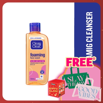 CLEAN & CLEAR Foaming Face Wash 100ml (Oil Free)