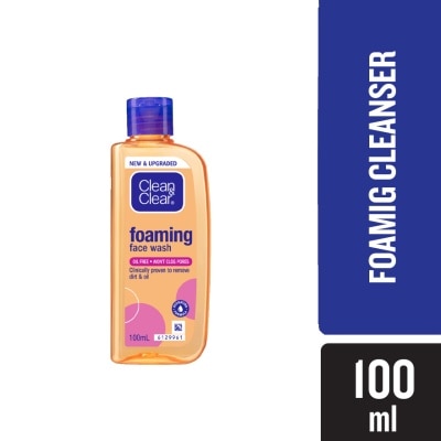 CLEAN & CLEAR Foaming Face Wash 100ml (Oil Free)