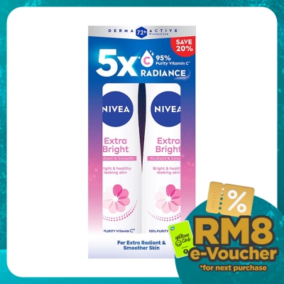 NIVEA Deodorant  Extra Bright Spray TWP 2x150ml