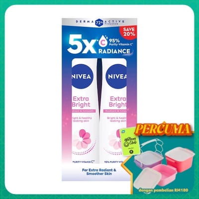 NIVEA - Deodorant  Extra Bright Spray TWP 2x150ml