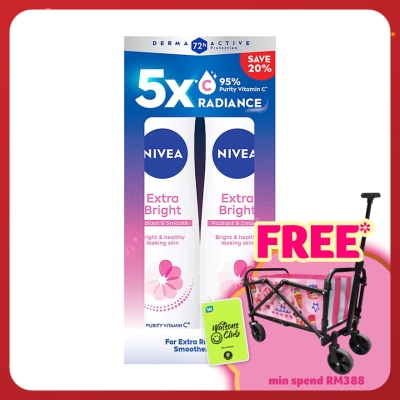 NIVEA Deodorant  Extra Bright Spray TWP 2x150ml