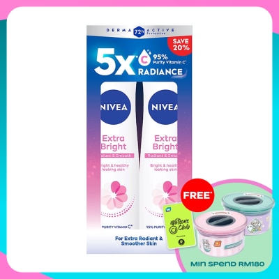 NIVEA Deodorant  Extra Bright Spray TWP 2x150ml