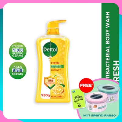 DETTOL Body Wash Fresh Yuzu Citrus 950g