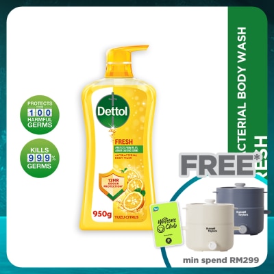 DETTOL Body Wash Fresh Yuzu Citrus 950g
