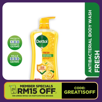 DETTOL Body Wash Fresh Yuzu Citrus 950g