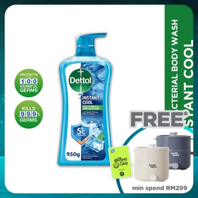 DETTOL Body Wash Instant Cool Mint & Sea Minerals 950g