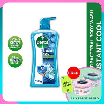 DETTOL Body Wash Instant Cool Mint & Sea Minerals 950g