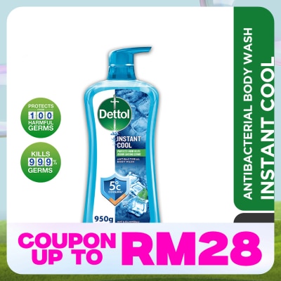 DETTOL Body Wash Instant Cool Mint & Sea Minerals 950g