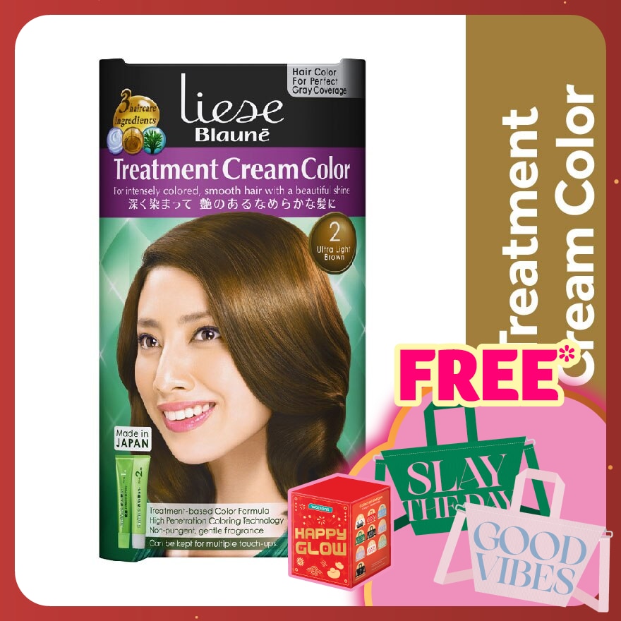 Hair Treatment Cream Color Ultra Light Brown 1'S