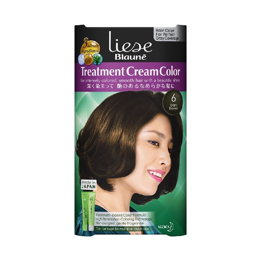 Hair Treatment Cream Color Dark Brown 1'S