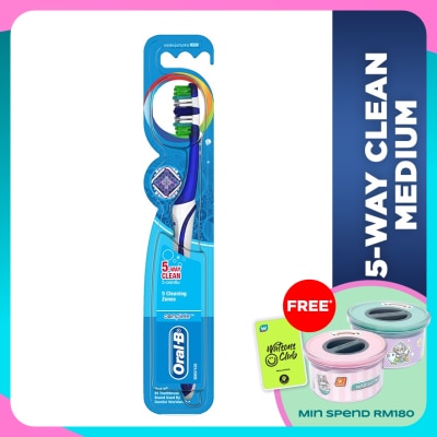 ORAL-B Complete 5 Way Clean Medium Toothbrush 1's