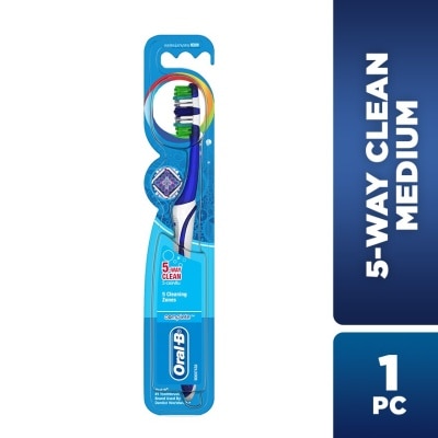 ORAL-B Complete 5 Way Clean Medium Toothbrush 1's