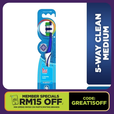 ORAL-B Complete 5 Way Clean Medium Toothbrush 1's