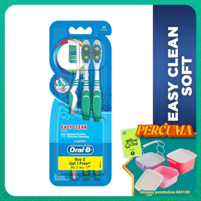 ORAL-B - Complete Easy Clean Soft Toothbrush 3's