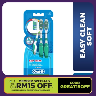 ORAL-B Complete Easy Clean Soft Toothbrush 3's