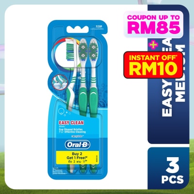 ORAL-B Complete Easy Clean Medium Toothbrush 3's