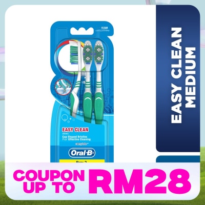 ORAL-B Complete Easy Clean Medium Toothbrush 3's
