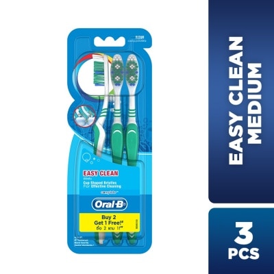 ORAL-B Complete Easy Clean Medium Toothbrush 3's