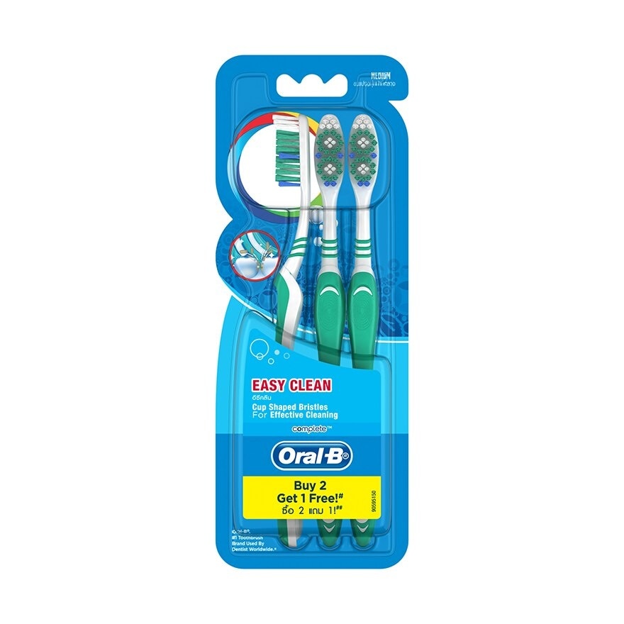 Complete Easy Clean Medium Toothbrush 3's