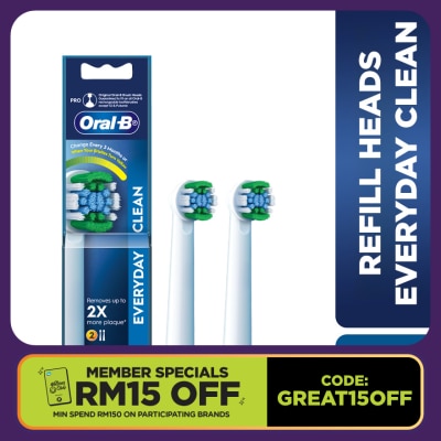 ORAL-B Everyday Clean Brush Head Refill 2s