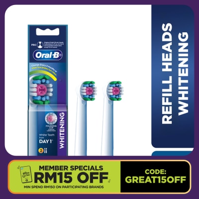 ORAL-B Whitening Brush Head Refill 2s