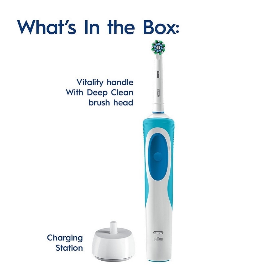 Power Toothbrush Vitality D12 Cross Action 1S