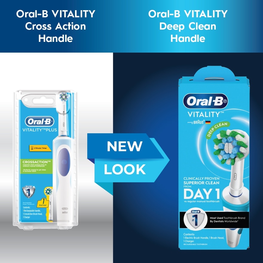 Power Toothbrush Vitality D12 Cross Action 1S