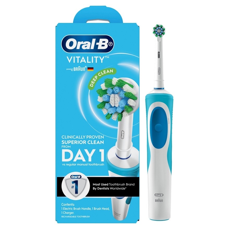 Power Toothbrush Vitality D12 Cross Action 1S