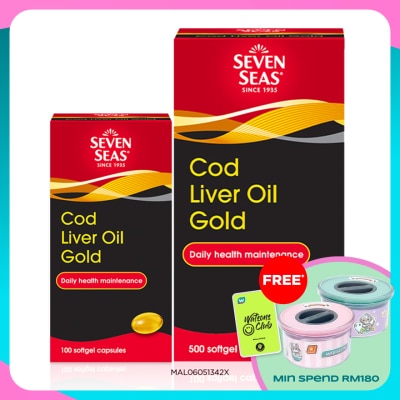 SEVEN SEAS Cod Liver Oil Gold 500's + 100's