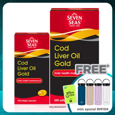 SEVEN SEAS Cod Liver Oil Gold 500's + 100's
