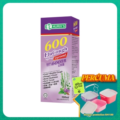HURIX'S - 600 Flu Cough Syrup 100ml